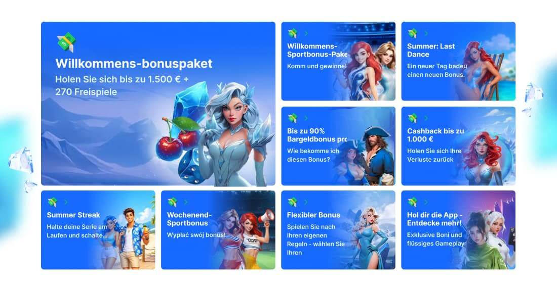 Bonusangebot im Ice Casino für Spieler in Deutschland